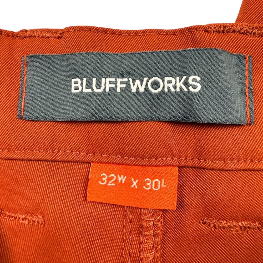 Bluffworks Ascender Regular Fit Chino‎ Travel Pants Burnt Orange 32x30 Mens - Picture 4 of 7